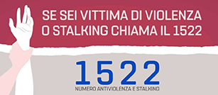 Se sei vittima di violenza o stalking, chiama il 1 5 2 2