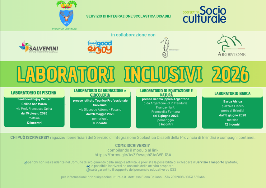 laboratori inclusivi estate