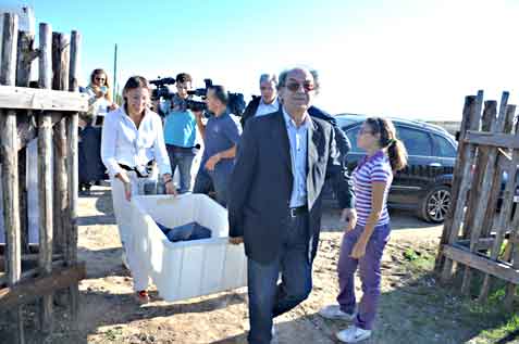 Arrivo delle tartarughe da Centro di Recupero di Napoli